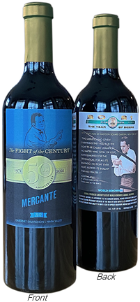 Napa Valley Cabernet, front and back labels