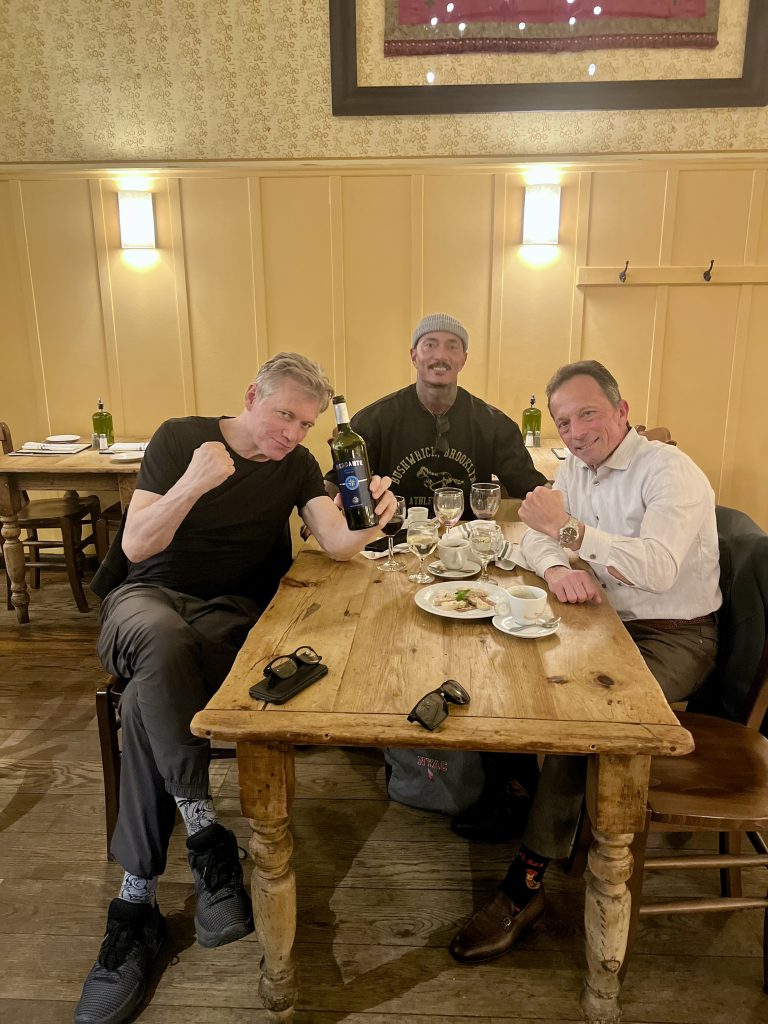 James with Actor Holt (Mission Impossible, Iron Claw, The Amateur) and Actor Jessie (Marvel TV series)